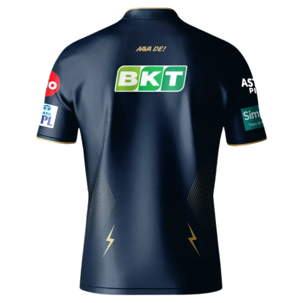 Gujrat Titans IPL Replica Cricket Jersey 2024 (GT 2024 With Name Personalization)