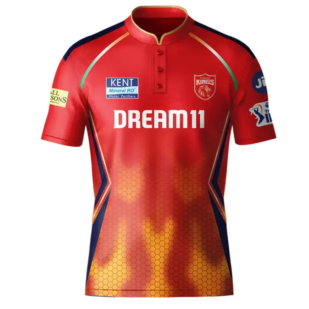 Punjab Kings IPL Replica Jersey 2025 (PK 2025 With Name Personalization)