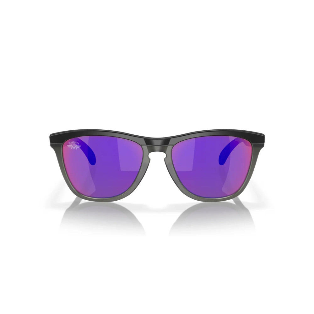 Oakley Frogskins Range Matte Black/ Matte Grey Smoke Prizm road Sunglass Oakley Frogskins Range Matte Black/ Matte Grey Smoke Prizm road Sunglass