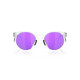 Oakley HSTN Metal Matte Clear Prizm Violet Sunglass Oakley HSTN Metal Matte Clear Prizm Violet Sunglass