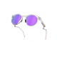 Oakley HSTN Metal Matte Clear Prizm Violet Sunglass Oakley HSTN Metal Matte Clear Prizm Violet Sunglass