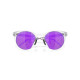 Oakley HSTN Metal Matte Clear Prizm Violet Sunglass Oakley HSTN Metal Matte Clear Prizm Violet Sunglass