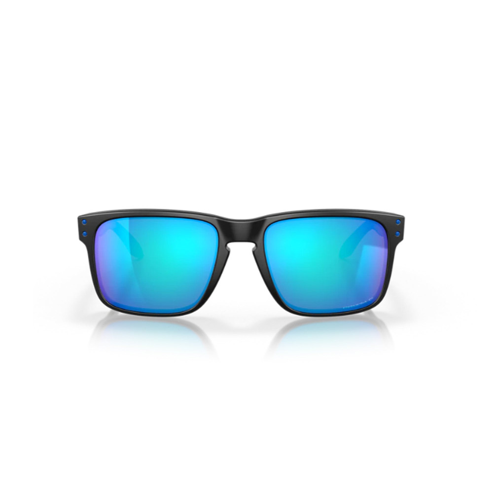 Oakley Holbrook Matte Black Prizm Sapphire Irid Polar Sunglass Oakley Holbrook Matte Black Prizm Sapphire Irid Polar Sunglass