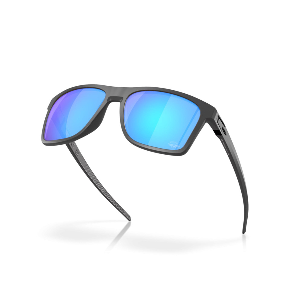 Oakley Leffingwell Matte Dark Grey Prizm Sapphire Sunglass Oakley Leffingwell Matte Dark Grey Prizm Sapphire Sunglass