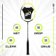 Young Y Flash 20 (74g, 40T Japanese Graphite) Advanced Unstrung Badminton Racquet (Black Green) Young Y Flash 20 (74g, 40T Japanese Graphite) Advanced Unstrung Badminton Racquet (Black Green)