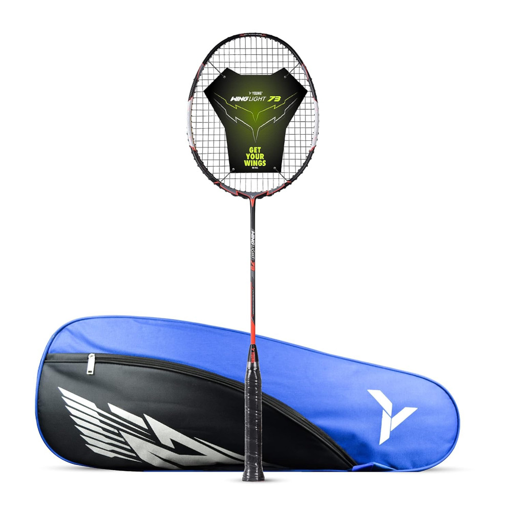 Young Wing Light 73 Black Orange Badminton Racket + R2 Badminton Kitbag Combo Young Wing Light 73 Black Orange Badminton Racket + R2 Badminton Kitbag Combo