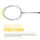 Young Fury X Power (Full Graphite, 30 LBS) Unstrung Badminton Racquet with Full Cover (Black Gold) Young Fury X Power (Full Graphite, 30 LBS) Unstrung Badminton Racquet with Full Cover (Black Gold)
