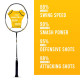 Young Fury X Power (Full Graphite, 30 LBS) Unstrung Badminton Racquet with Full Cover (Black Gold) Young Fury X Power (Full Graphite, 30 LBS) Unstrung Badminton Racquet with Full Cover (Black Gold)