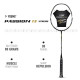 Young Passion 18 Xtreme (High Modulus Graphite, 30 LBS) Unstrung Badminton Racquet with Full Cover (Black Gold) Young Passion 18 Xtreme (High Modulus Graphite, 30 LBS) Unstrung Badminton Racquet with Full Cover (Black Gold)