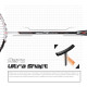 Young Aero 75 Ultra Light (75g, Pro-Grade) Strung Badminton Racket with Free Cover - Ultra Graphite Uni-Body Construction