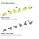 Yonex Mavis 2000 Green Cap Nylon Shuttlecock, Pack of 6 - Made in Japan