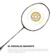 Apacs Finapi 232 Limited Edition (38 LBS Mega Tension) Made in Vietnam | Japanese Graphite Unstrung Badminton Racket (Black Red Gold)
