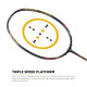 Apacs Finapi 232 Limited Edition (38 LBS Mega Tension) Made in Vietnam | Japanese Graphite Unstrung Badminton Racket (Black Red Gold)