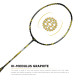 Apacs Finapi 232 Limited Edition (38 LBS Mega Tension) Made in Vietnam | Japanese Graphite Unstrung Badminton Racket (Black Red Gold)