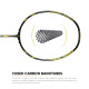 Apacs Finapi 232 Limited Edition (38 LBS Mega Tension) Made in Vietnam | Japanese Graphite Unstrung Badminton Racket (Black Red Gold)