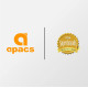 Apacs Finapi 232 (Unstrung, 38 LBS Max Tension) Made in Vietnam | 100% Japanese Graphite | High Modulus | High Power Badminton Racket with Free Full Cover | G1-4 1/4 inches (Black)