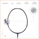 Apacs Finapi 232 (Unstrung, 38 LBS Max Tension) Made in Vietnam | 100% Japanese Graphite | High Modulus | High Power Badminton Racket with Free Full Cover | G1-4 1/4 inches (Black)