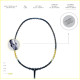 Apacs Finapi 232 (Unstrung, 38 LBS Max Tension) Made in Vietnam | 100% Japanese Graphite | High Modulus | High Power Badminton Racket with Free Full Cover | G1-4 1/4 inches (Black)