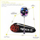 Apacs Finapi 232 (Unstrung, 38 LBS Max Tension) Made in Vietnam | 100% Japanese Graphite | High Modulus | High Power Badminton Racket with Free Full Cover | G1-4 1/4 inches (Black)