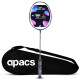 Apacs Finapi 232 (Unstrung, 38 LBS Max Tension) Made in Vietnam | 100% Japanese Graphite | High Modulus | High Power Badminton Racket with Free Full Cover | G1-4 1/4 inches (Black)