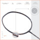 Apacs Finapi 232 (Unstrung, 38 LBS Max Tension) Made in Vietnam | 100% Japanese Graphite | High Modulus | High Power Badminton Racket with Free Full Cover | G1-4 1/4 inches (Black)