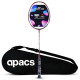 Apacs Finapi 232 (Unstrung, 38 LBS Max Tension) Made in Vietnam | 100% Japanese Graphite | High Modulus | High Power Badminton Racket with Free Full Cover | G1-4 1/4 inches (Black)