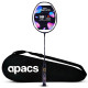 Apacs Finapi 232 (Unstrung, 38 LBS Max Tension) Made in Vietnam | 100% Japanese Graphite | High Modulus | High Power Badminton Racket with Free Full Cover | G1-4 1/4 inches (Black)