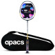 Apacs Finapi 232 (Unstrung, 38 LBS Max Tension) Made in Vietnam | 100% Japanese Graphite | High Modulus | High Power Badminton Racket with Free Full Cover | G1-4 1/4 inches (Black)