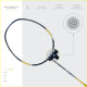 Apacs Finapi 232 (Unstrung, 38 LBS Max Tension) Made in Vietnam | 100% Japanese Graphite | High Modulus | High Power Badminton Racket with Free Full Cover | G1-4 1/4 inches (Black)