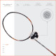 Apacs Finapi 232 (Unstrung, 38 LBS Max Tension) Made in Vietnam | 100% Japanese Graphite | High Modulus | High Power Badminton Racket with Free Full Cover | G1-4 1/4 inches (Black)