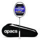Apacs Finapi 232 Reborn (Unstrung, 42 LBS Mega Tension, World's Toughest Frame) Power Series Badminton Racket | Made with 100% Japanese Ultra Graphite Badminton Racquet with Full Cover (Black)