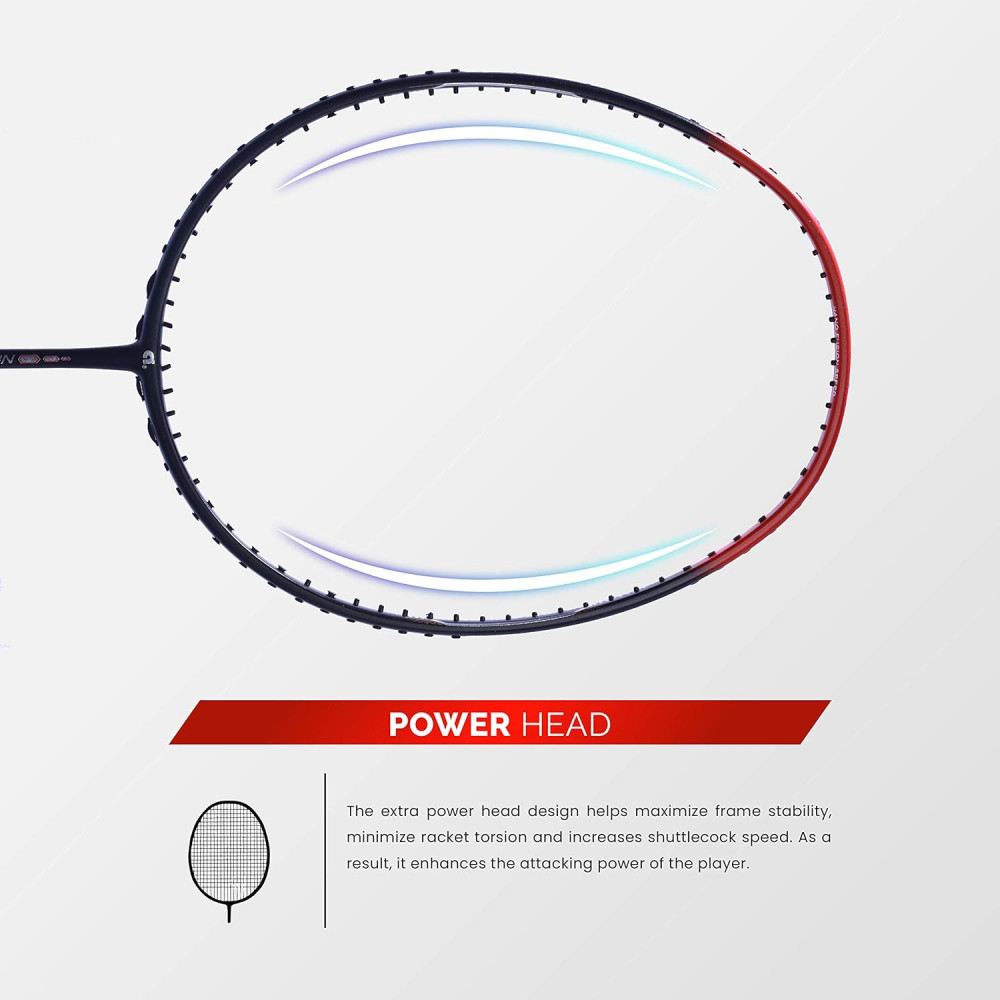 Apacs Nano Fusion Speed 722 (76 grams, Made in Vietnam) Ulta Light Weight | Japanese Graphite Unstrung Badminton Racket with Free Full Cover | G2-4 1/8 inches (Grey)