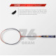 Apacs Nano Fusion Speed 722 (76 grams, Made in Vietnam) Ulta Light Weight | Japanese Graphite Unstrung Badminton Racket with Free Full Cover | G2-4 1/8 inches (Grey)