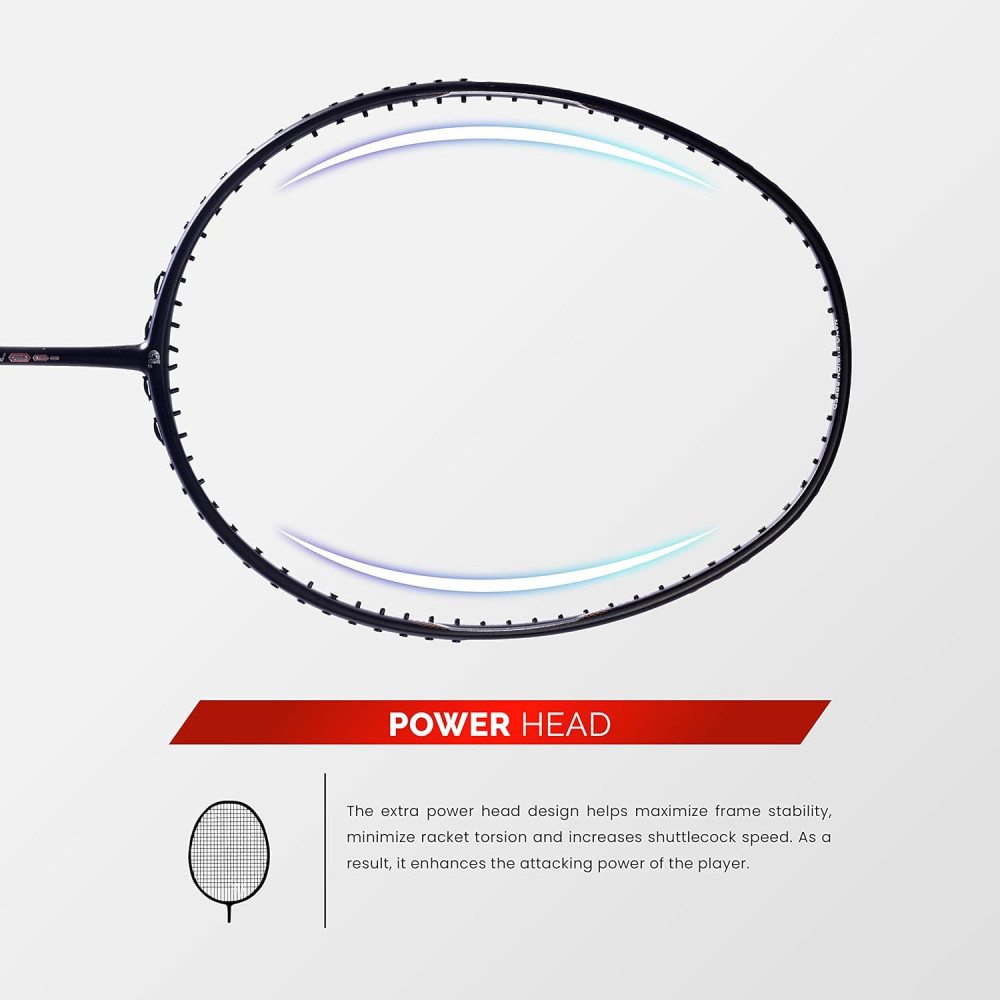 Apacs Nano Fusion Speed 722 (76 grams, Made in Vietnam) Ulta Light Weight | Japanese Graphite Unstrung Badminton Racket with Free Full Cover | G2-4 1/8 inches (Grey)