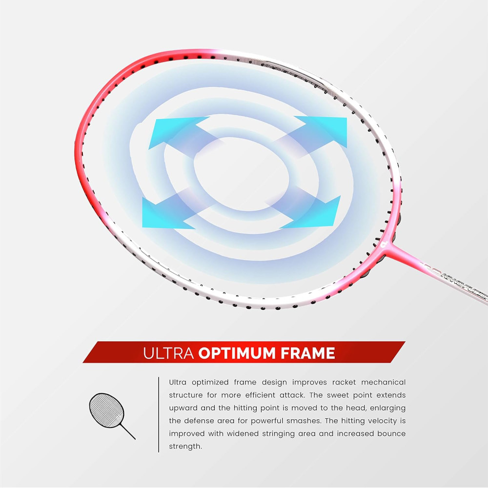 Apacs Nano Fusion Speed 722 (76 grams, Made in Vietnam) Ulta Light Weight | Japanese Graphite Unstrung Badminton Racket with Free Full Cover | G2-4 1/8 inches (Grey)