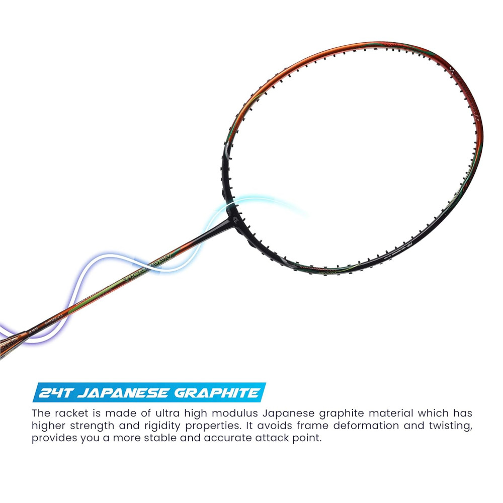 Apacs Asgardia Lite (73 grams Ultra Lightweight) Made in Vietnam | Japanese Graphite Unstrung Badminton Racket with Full Cover | G2-4 1/8 inches (Purple)