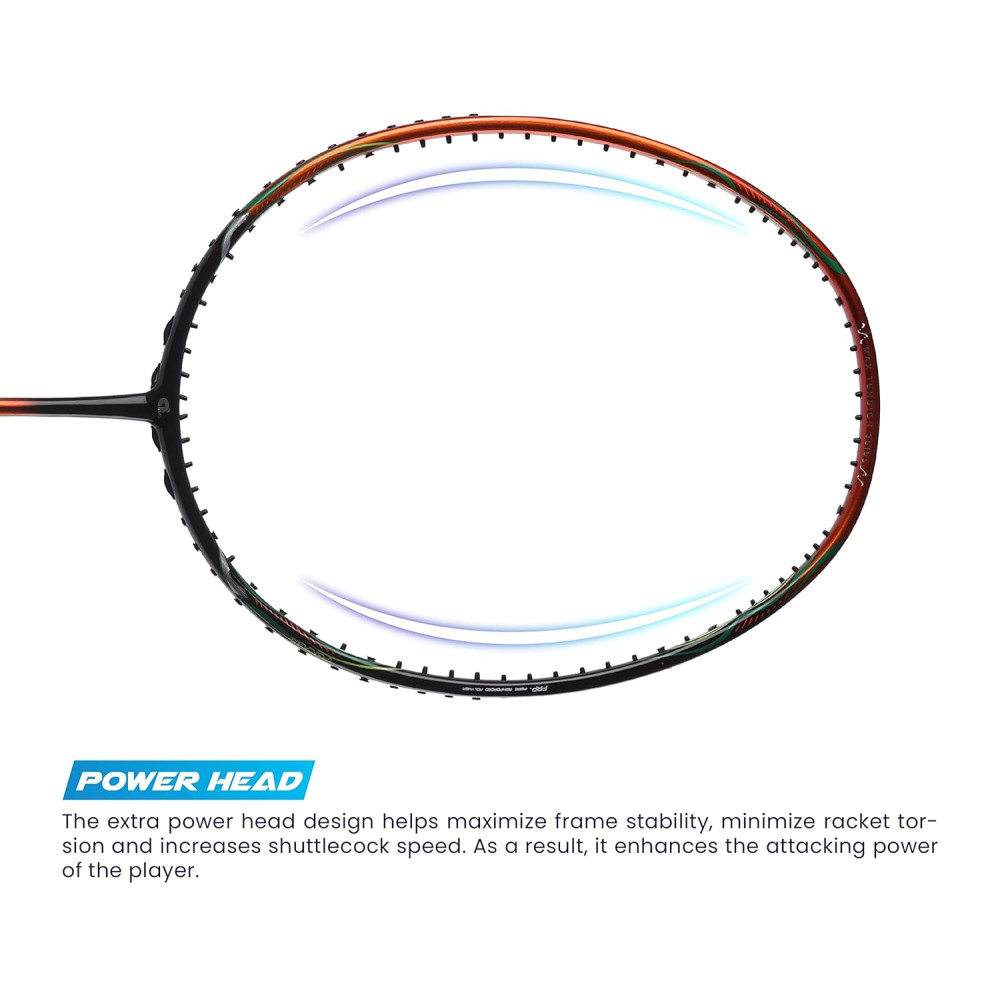 Apacs Asgardia Lite (73 grams Ultra Lightweight) Made in Vietnam | Japanese Graphite Unstrung Badminton Racket with Full Cover | G2-4 1/8 inches (Purple)