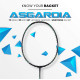 Apacs Asgardia Lite (73 grams Ultra Lightweight) Made in Vietnam | Japanese Graphite Unstrung Badminton Racket with Full Cover | G2-4 1/8 inches (Purple)