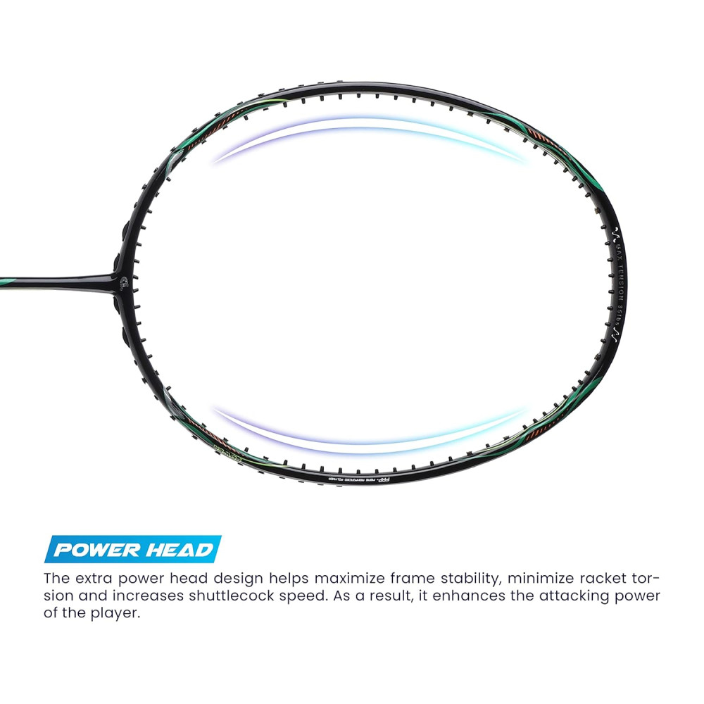 Apacs Asgardia Lite (73 grams Ultra Lightweight) Made in Vietnam | Japanese Graphite Unstrung Badminton Racket with Full Cover | G2-4 1/8 inches (Purple)