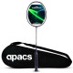 Apacs Asgardia Lite (73 grams Ultra Lightweight) Made in Vietnam | Japanese Graphite Unstrung Badminton Racket with Full Cover | G2-4 1/8 inches (Purple)