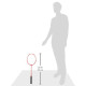 Apacs Graphite AV Ziggler 35LBS Max Tension, Power Frame Unstrung Badminton Racquet with Full Cover (Red)