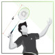 Apacs Speed Pro 900 Strung | Head Heavy Badminton Racket for Intermediate Players (White Green)