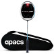 APACS Z-Ziggler 72 (30 LBS, 72g) Unstrung Badminton Racket with Full Cover (Black Blue)
