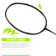 Apacs Z-Ziggler Lite (76g, 33 LBS) Unstrung Graphite Frame Badminton Racquet with Full Cover (Black/Dark Grey)