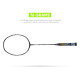 Apacs Z-Ziggler Lite (76g, 33 LBS) Unstrung Graphite Frame Badminton Racquet with Full Cover (Black/Dark Grey)