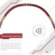 Apacs Finapi 232 Xtra Power (40LBS, 100% Top Grade UHM Japanese Graphite) Extra Strong Professional Unstrung Badminton Racket with Free Full Cover (Red Gold)