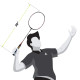 Apacs Z-Ziggler Lite 76g, 33 LBS Unstrung Graphite Badminton Racquet with Full Cover (Black/Red)