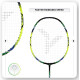 YOUNG Fury 7 Graphite Lightweight Professional Badminton Racket, Head Light, High Modulus Graphite, Strung, (Black/Yellow), Includes Full Cover