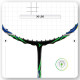 YOUNG Fury 7 Graphite Lightweight Professional Badminton Racket, Head Light, High Modulus Graphite, Strung, (Black/Yellow), Includes Full Cover