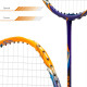 YOUNG (Malaysia) Fury 17 Graphite Professional Badminton Racket, Lightweight, Head Light, One Piece High Modulus 24-Ton Graphite (Orange/Blue), Strung, Includes Full Cover